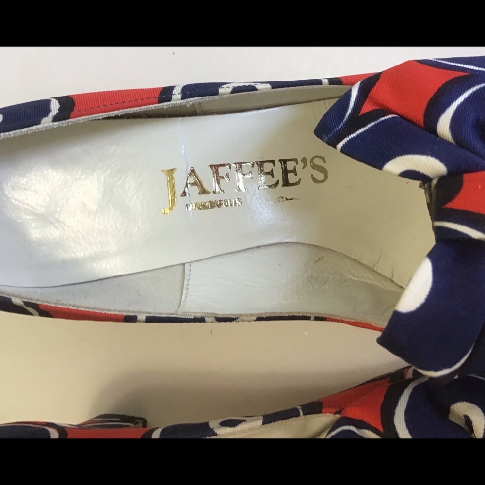Vintage 1950’s/60’s JAFFEE’S Mijji Pumps, Red, white & blue! - Picture 3 of 14